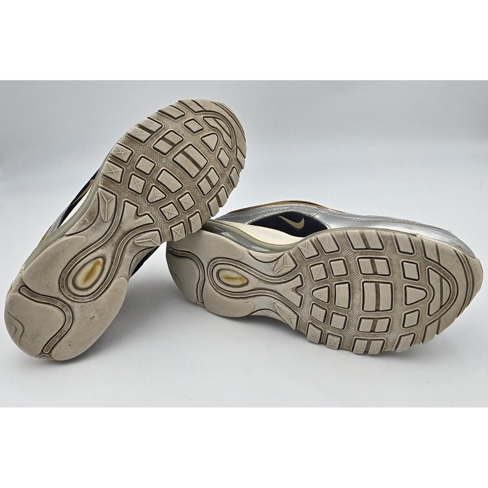 Nike Air Max 97 Metallic Gold Silver Training Shoes AQ4137-700 Womens Size‎ 7 - Picture 11 of 14